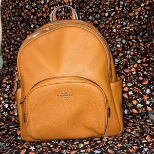 Coach Caramel Leather Backpack excellent condition!
